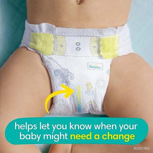 Pampers Swaddlers Diapers - Size 1, 198 Count, Ultra Soft Disposable Baby Diapers