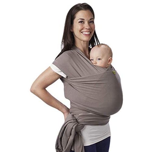 Boba Wrap Baby Carrier, Grey - Original Stretchy Infant Sling, Perfect for Newborn Babies and Children up to 35 lbs