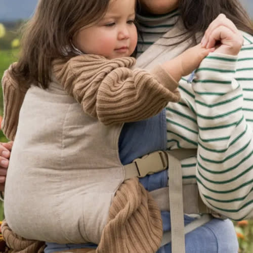 Tan Buckle Baby Carrier | Ergonomic Soft Structured Carrier