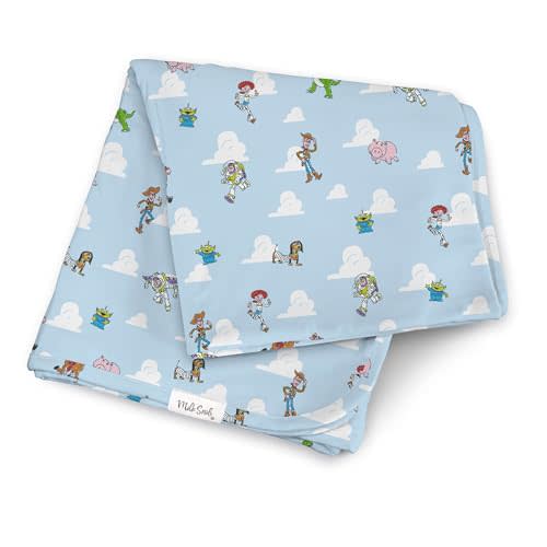 Milk Snob Disney Pixar Baby Boy/Girl Swaddle Blanket, Soft Receiving, Security and Play, Toddler Infant Newborn Bedding, Baby Shower, Baby Registry Gender Neutral Gift (Toy Story) 34 * 34 inches