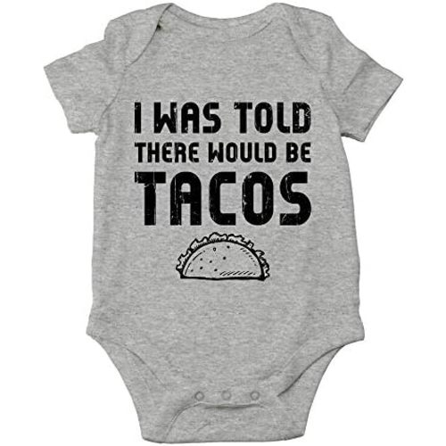 CBTwear I Was Told There Would Be Tacos Baby Bodysuit - Cute Newborn Clothes Infant Unisex Humor Romper