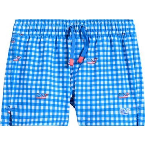 Chappy Gingham Check Swim Trunks, 0-3M