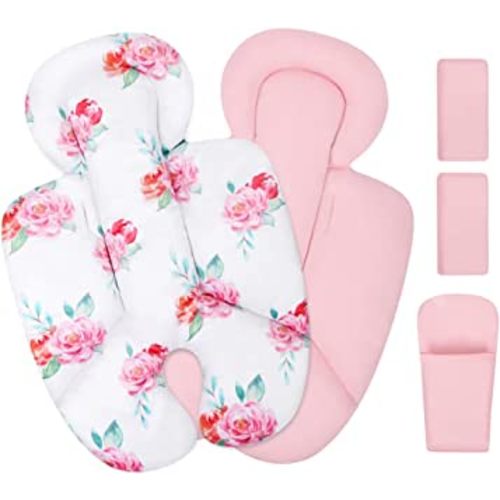 Infant Insert, Compatible with 4Moms RockaRoo and MamaRoo, Includes 3 Strap Pad, Breathable Mesh Fabric, Plush Soft Newborn Insert with Head and Body Support