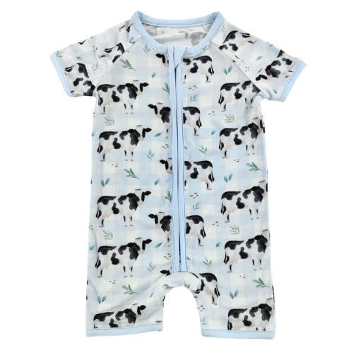 Dairy Cow Bamboo Short Romper