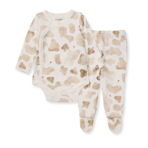 Burt's Bees Baby Organic Cotton Baby Boy Bodysuit & Pant Set, Sizes Newborn - 9 Months