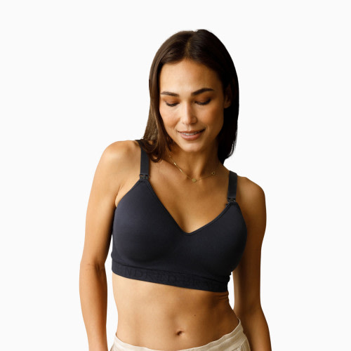 Kindred Bravely Signature Sublime Contour Hands-Free Pumping & Nursing Bra - Black, Large Busty