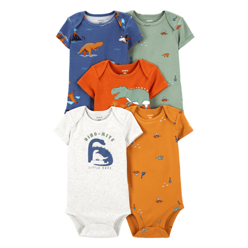 Baby 5-Pack Short-Sleeve Bodysuits - Carter's | Carter's