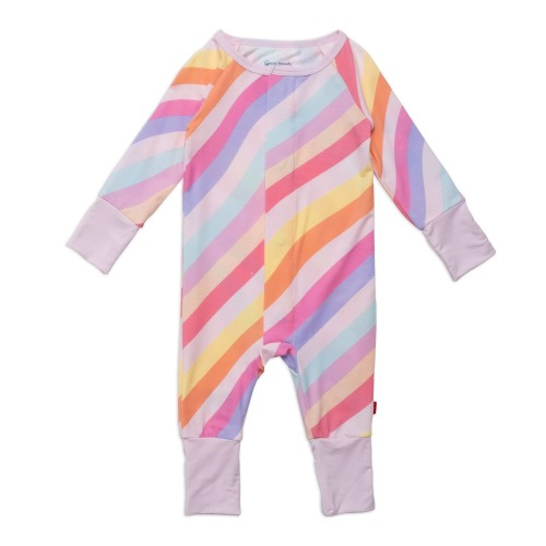 pink shine modal magnetic grow with me convertible coverall
