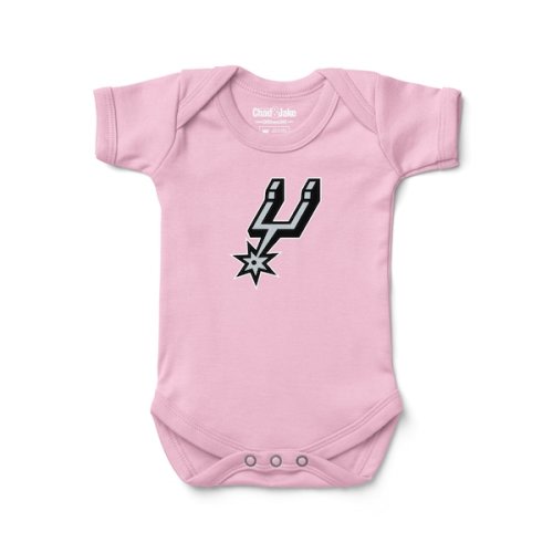Newborn & Infant San Antonio Spurs Chad & Jake Pink Primary Logo Bodysuit