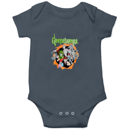Mad Engine Boys' Big Goosebumps Logo and Characters Glow-in-The-Dark Kids Onesies sold by Slob Inconsistent | SKU 92887155 | Printerval