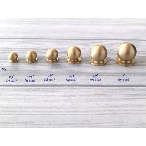 Brass Knob Unlaquered MCM Knob Black Gold Brass Mini Knob Tiny Small Cabinet Knobs Dresser Pull Drawer Pulls Antique Bronze Lynns Hardware