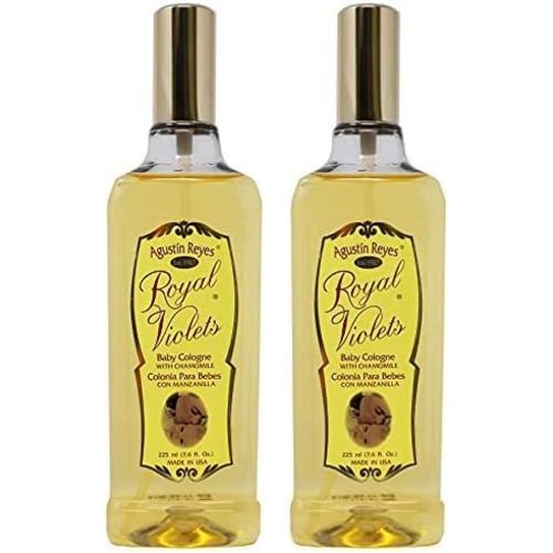 Royal Violets Baby Cologne, with Chamomile to Gently Refresh Your Baby, Delicate Scent, 7.6 Fl Oz, Spray Bottle. (Pack of 2)
