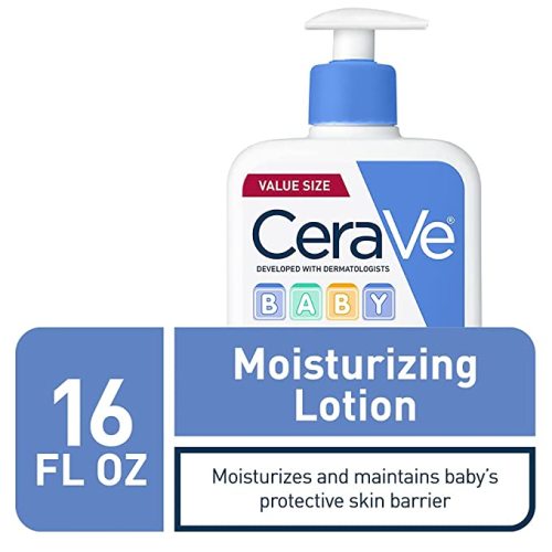 CeraVe Baby Lotion | Gentle Baby Skin Care with Hyaluronic Acid and Ceramides | Paraben and Fragrance Free | 16 Ounce