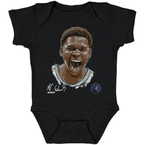 500 LEVEL Anthony Edwards Minnesota Timberwolves One-Piece Infant Bodysuit - Anthony Edwards Minnesota Timberwolves Portrait