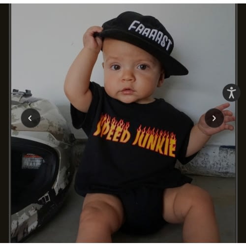 Speed Junkie Baby Romper | Little Trouble