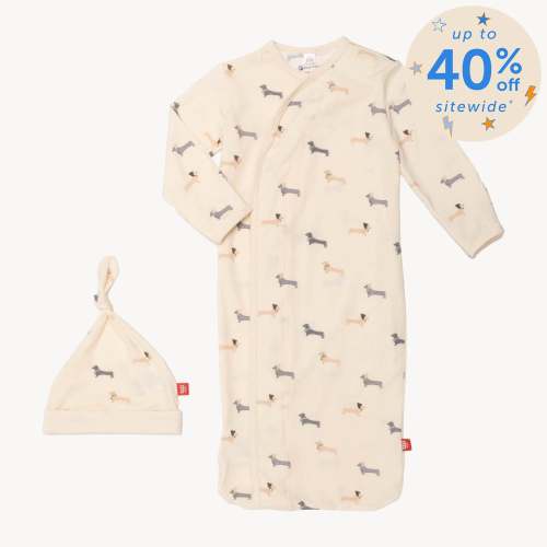 beenie von weinie modal magnetic cozy sleeper gown + hat set – Magnetic Me