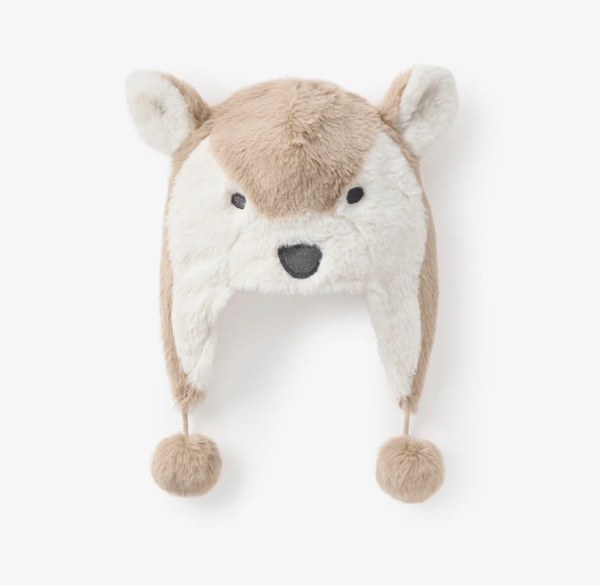 Wolf Aviator Plush Baby Hat – Elegant Baby