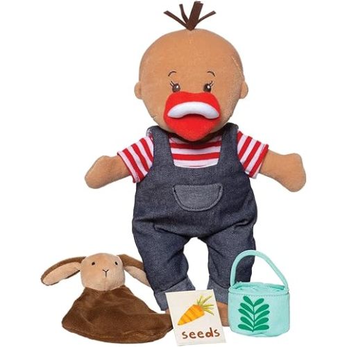 Manhattan Toy Wee Baby Stella Tiny Farmer 12" Soft Baby Doll Set