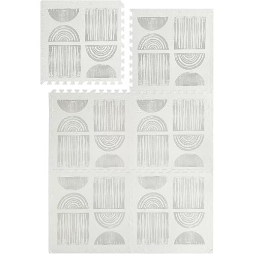 Soft Non-Toxic EVA Foam Play Mat Set 4 x 6 feet | Interlocking Tiles | Baby, Toddler, Children (Interlocking Tiles, Stones)