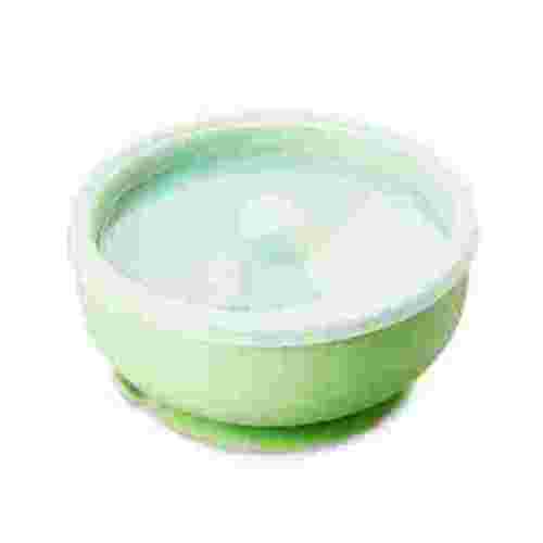 Parent's Choice 5" Round Silicone Bowl with Lid and Suction Cup Sage Green