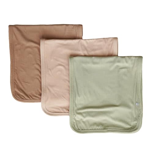 Caden Lane Premium Baby Burp Cloths, Ultra Soft & Absorbent, Gender Neutral for Newborn, Boy & Girl, Essentials for Feeding & Teething, Machine Washable, 3-Pack, Soft Neutrals
