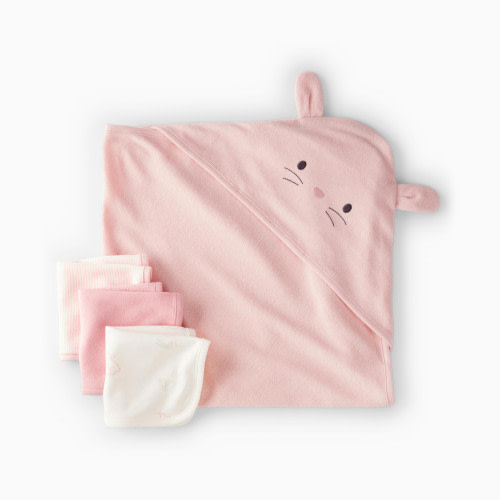 Carter's 4-Piece Towel and Washcloth Set - Pink