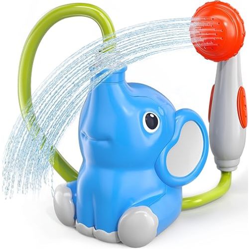Baby Bath Shower Head Toys for Toddler Ages 3 4 5 - Bath Toys for Infants with Water Pump for Kids 3-4, Kids Swimming Pool Toys, Bathtub Toys 36 Months, Birthday Gifts for Boys Girls