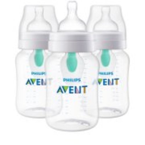 Philips Avent Anti-colic Bottle with AirFree vent 9oz 3pk, SCF403/34