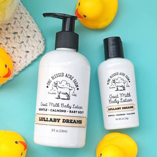 Goat Milk Baby Lotion Sensitive Skin Baby Cream Lullaby Dreams Goat Milk Baby Care Gift Set New Mom Gift Travel Kit For Newborn Gift Set