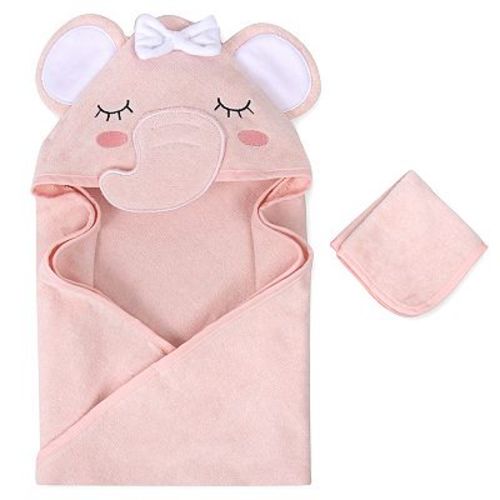 Baby Essentials Animal Hooded Towel & Washcloth Set