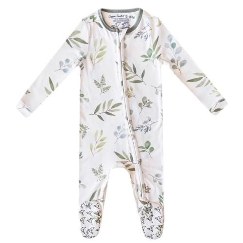 Haven Copper Pearl Zip-Up Footie Baby Pajamas: Ultra-Soft Boys & Girls Pajamas, Premium Knit Fabric in Stylish Prints, Tag-Free with Two-Way Zipper, Newborn to 24 Months