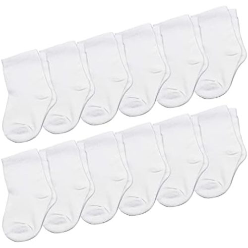 Falari 12-Pack Newborn Sock Infant Baby Boy Girl Socks 0-6 Month