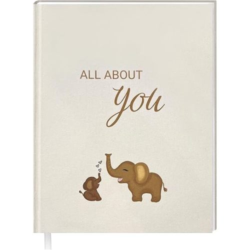 Babys First Year Book, Baby Memory Book Boy or Girl, Baby First Book, Minimalist Baby First Year Book, Scrapbook Baby, Keepsake Baby Memory Book, Gender Neutral Baby Milestone Warm Earth Colors