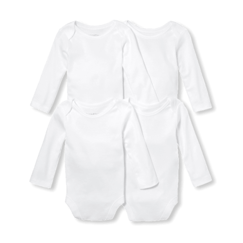 Baby Bodysuit 4-Pack - White