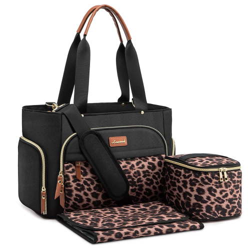 Lovevook Breast Pump Bag, Diaper Bag Tote with Changing Pad, Work Bag for Breastfeeding Mom with Separate Breast Milk Storage Bag & 15" Laptop Compartment