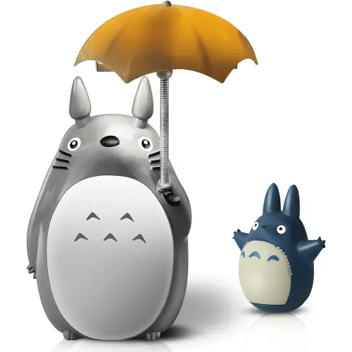 Lenporl Totoro Umbrella LED Night Light Kid's Character Lamp USB Charge (White Belly) Bonus Totoro Tumbler
