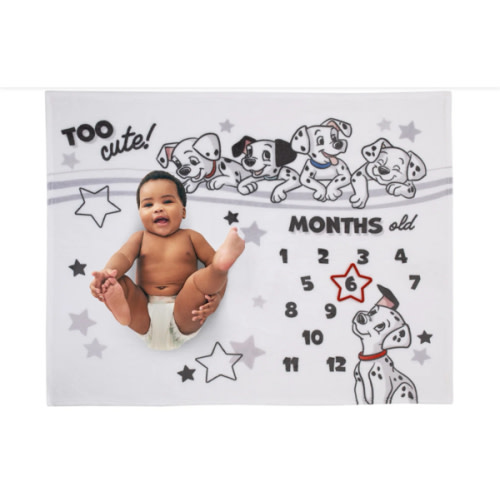 Disney 101 Dalmatians White and Black Too Cute Super Soft Photo Op Mil – NoJo Baby