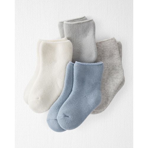 Baby 4-Pack Organic Cotton Terry Socks - Carter's | Carter's