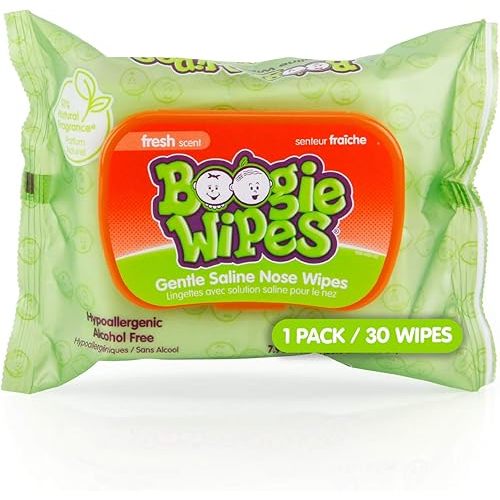 Boogie Wipes Wet Wipes for Baby and Kids, HSA/FSA Eligible, Chamomile and Vitamin E, White, Fresh Scent, 180 Count