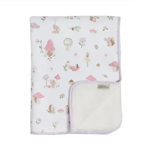 Living Textiles Sherpa Blanket Whimsical Wonderland | Baby Bunting AU