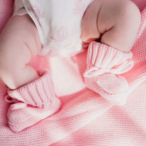 Knitted Booties | Marshmallow – Little and Fern