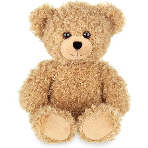 Bearington Collection Lil' Bubsy Brown Plush Teddy Bear Stuffed Animal, 11.5 Inch