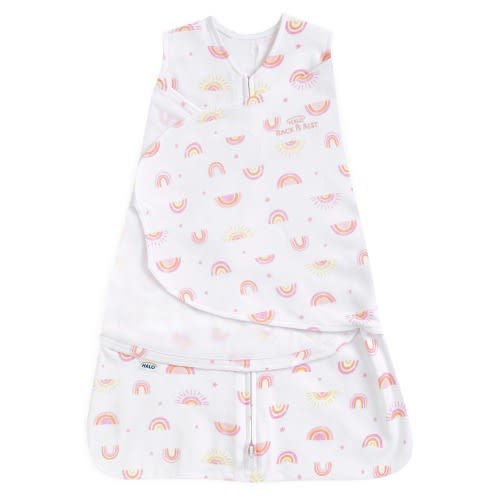 Sunshine Rainbows Cotton Baby Swaddle | HALO