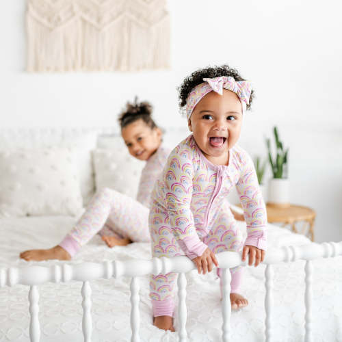 Pastel Rainbows Zippy - 3-6M