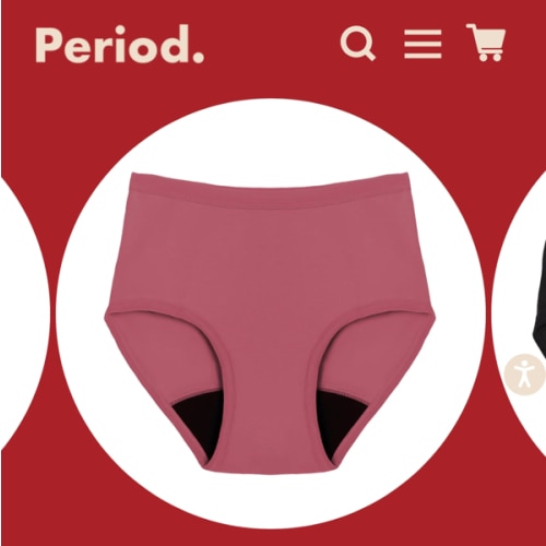 The High Waisted Period. in Organic Cotton For Heavy Flows