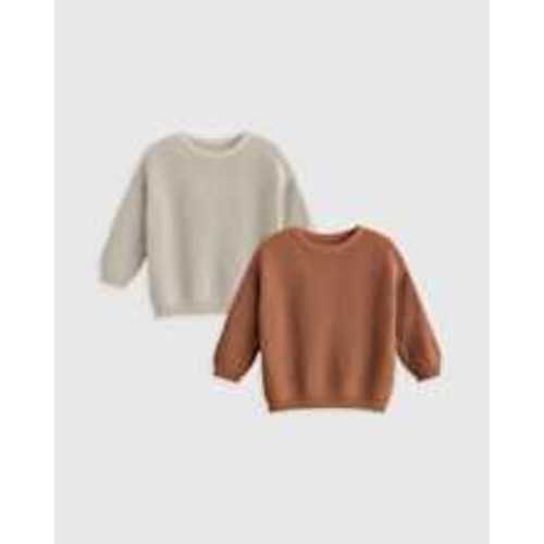 100% Organic Cotton Fisherman Tunic Sweater 2-Pack
