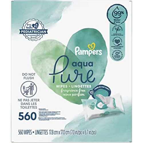 pampers aqua pure baby wipes 560 ct OLD v2