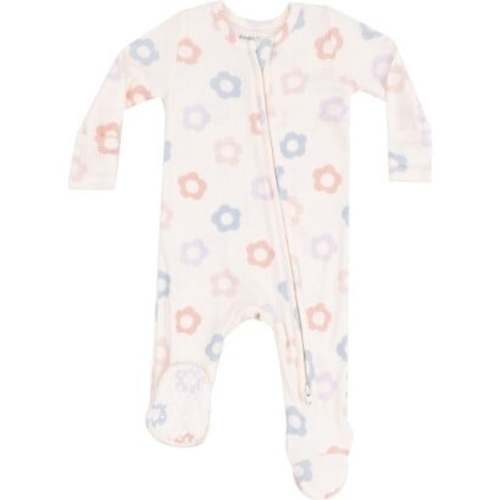 2 Way Zipper Footie, Daisy Pop, Ivory - Angel Dear | Maisonette