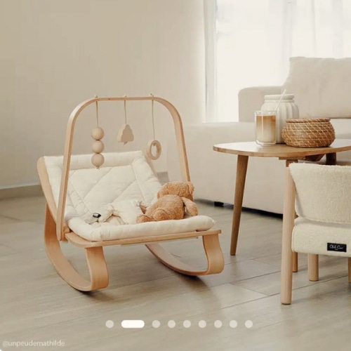 LEVO Baby Rocker in natural wood – Charlie Crane Paris