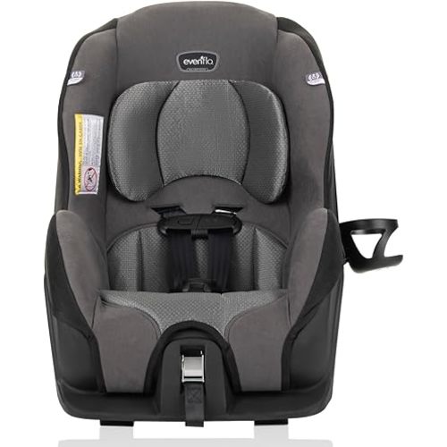 Evenflo Tribute LX 2-in-1 Lightweight Convertible Car Seat, Travel Friendly (Saturn Gray)